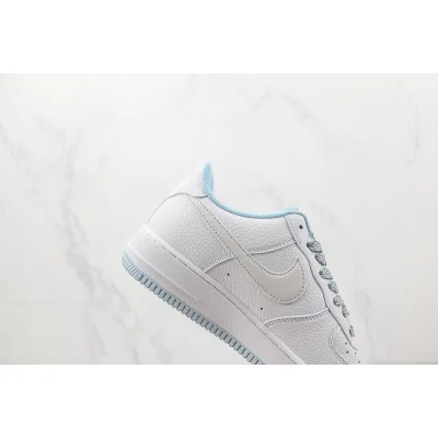 Nike Air Force 1 07 Low "White/Light Blue" фото № 3