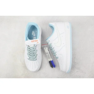 Nike Air Force 1 07 Low "White/Light Blue" фото № 7