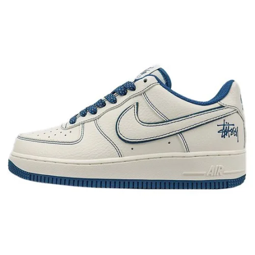 Stussy x Nike Air Force 1 Low "White and Blue"