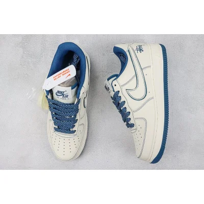 Stussy x Nike Air Force 1 Low "White and Blue" фото № 7