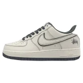 Stussy x Nike Air Force 1 Low "Dark Grey/Cream White"