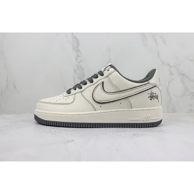 Stussy x Nike Air Force 1 Low "Dark Grey/Cream White" фото № 2