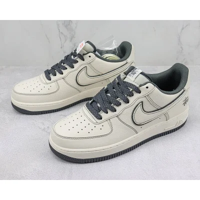 Stussy x Nike Air Force 1 Low "Dark Grey/Cream White" фото № 5