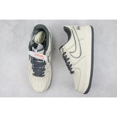 Stussy x Nike Air Force 1 Low "Dark Grey/Cream White" фото № 7