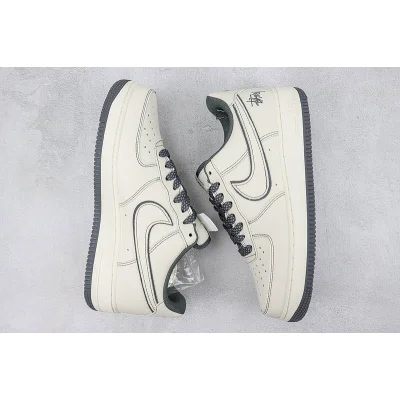 Stussy x Nike Air Force 1 Low "Dark Grey/Cream White" фото № 6