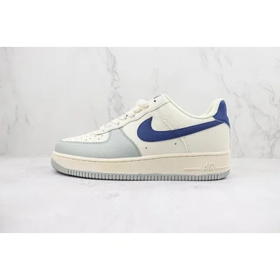 Nike Air Force 1 Low "Cream White/Wolf Gray/Navy Blue" фото № 2