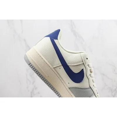 Nike Air Force 1 Low "Cream White/Wolf Gray/Navy Blue" фото № 3