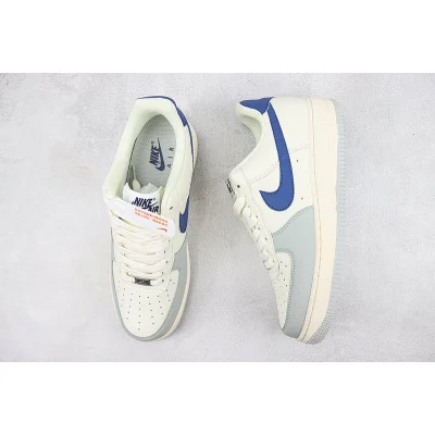 Nike Air Force 1 Low "Cream White/Wolf Gray/Navy Blue" фото № 7