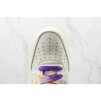 NBA x Nike Air Force 1 Low "White/Orange/Purple" фото № 4
