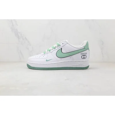 Gucci x Nike Air Force 1 Low "White/Green/Black" фото № 2