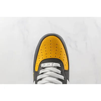 Nike Air Force 1 Low "Black/Gold/Jersey Mesh" фото № 4