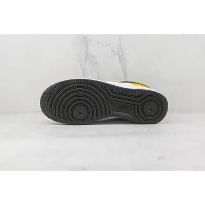 Nike Air Force 1 Low "Black/Gold/Jersey Mesh" фото № 8