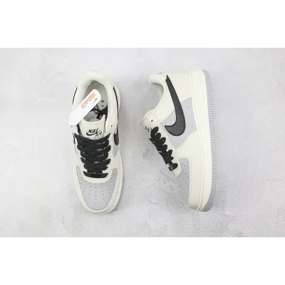Nike Air Force 1 07 Low "Light Grey/White/Black" фото № 7