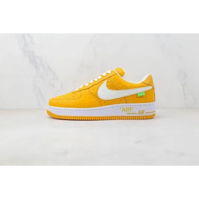 Louis Vuitton x Nike Air Force 1 Low "Yellow/White/Monogram" фото № 2