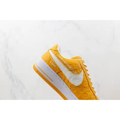 Louis Vuitton x Nike Air Force 1 Low "Yellow/White/Monogram" фото № 3