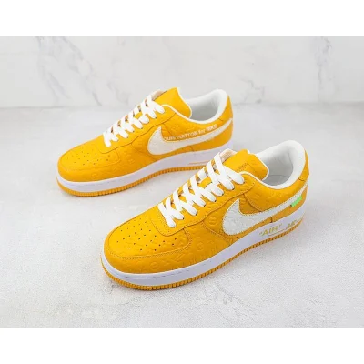 Louis Vuitton x Nike Air Force 1 Low "Yellow/White/Monogram" фото № 5