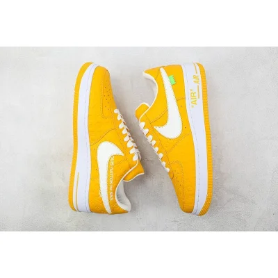 Louis Vuitton x Nike Air Force 1 Low "Yellow/White/Monogram" фото № 6