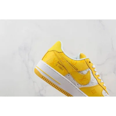 Louis Vuitton x Nike Air Force 1 Low "Yellow/White" фото № 3