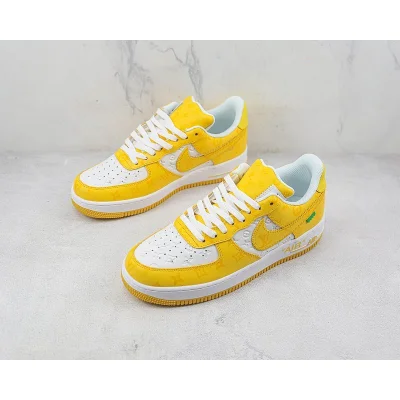 Louis Vuitton x Nike Air Force 1 Low "Yellow/White" фото № 5