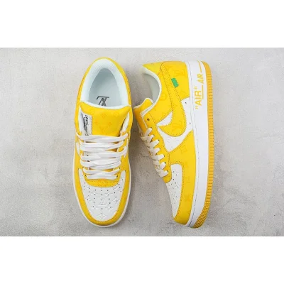 Louis Vuitton x Nike Air Force 1 Low "Yellow/White" фото № 7