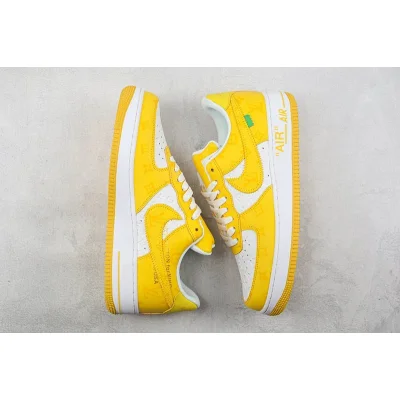 Louis Vuitton x Nike Air Force 1 Low "Yellow/White" фото № 6
