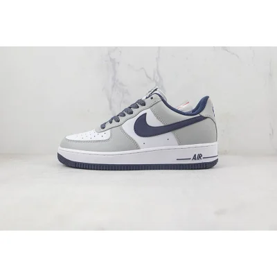 Nike Air Force 1 07 Low "White/Grey/Blue" фото № 2