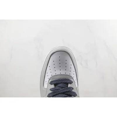 Nike Air Force 1 07 Low "White/Grey/Blue" фото № 3