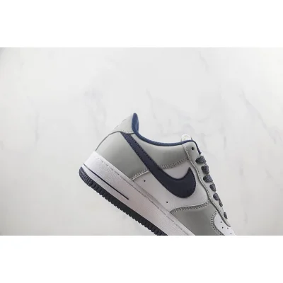 Nike Air Force 1 07 Low "White/Grey/Blue" фото № 4