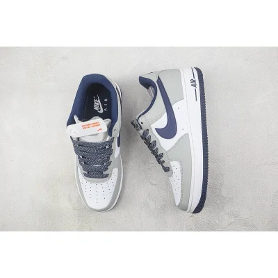 Nike Air Force 1 07 Low "White/Grey/Blue" фото № 7