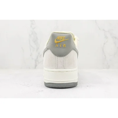 Nike Air Force 1 Low "White/Grey/Gold" фото № 9