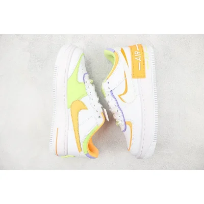 Nike Air Force 1 Low Shadow "White/Orange" фото № 6