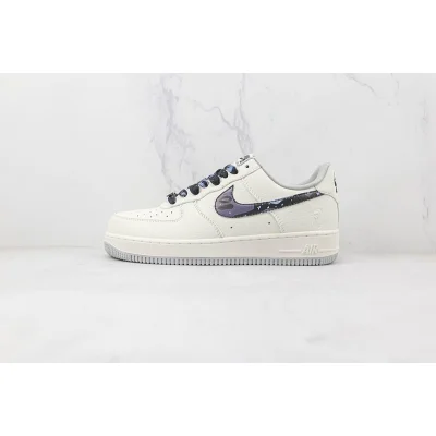 Bape x Nike Air Force 1 07 Low "White/Blue" фото № 2