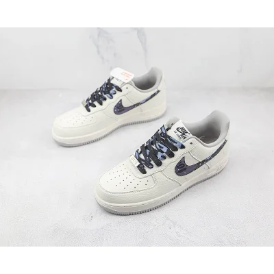 Bape x Nike Air Force 1 07 Low "White/Blue" фото № 5