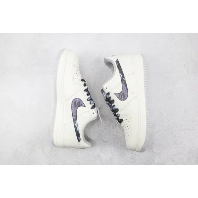 Bape x Nike Air Force 1 07 Low "White/Blue" фото № 6