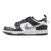 Nike Dunk Low "Black/White/Metallic"