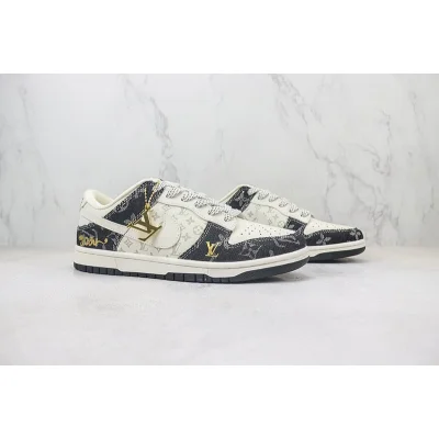 Louis Vuitton x Nike Dunk Low "Black/Gold/Cream White/Monogram" фото № 6 Louis Vuitton x Nike Dunk Low "Black/Gold/Cream White/Monogram" фото № 6