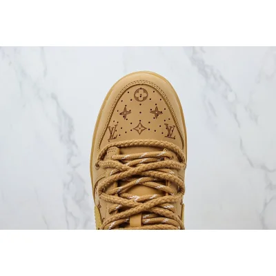 Louis Vuitton x Nike Dunk Low "Tawny Beige/Monogram/Double Lacing" фото № 4