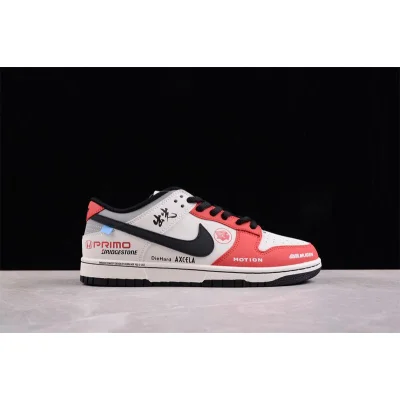 Nike Dunk Low Racers "Red/White/Gray" фото № 6