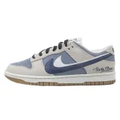 Nike Dunk Low SE 85 Double Swoosh "Grey/Dark Blue"
