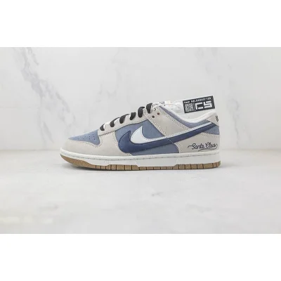 Nike Dunk Low SE 85 Double Swoosh "Grey/Dark Blue" фото № 2