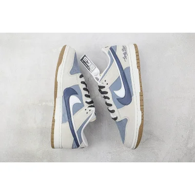 Nike Dunk Low SE 85 Double Swoosh "Grey/Dark Blue" фото № 7