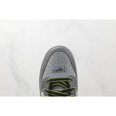Huf X Nike SB Dunk Low "NYC Black/Grey/Green-White" фото № 3