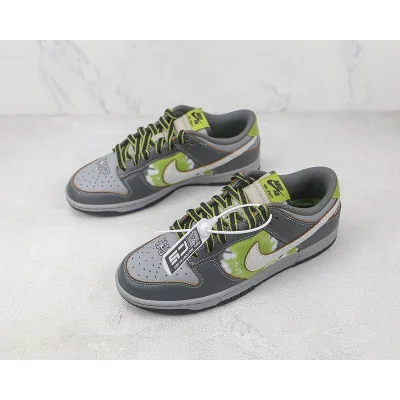 Huf X Nike SB Dunk Low "NYC Black/Grey/Green-White" фото № 5