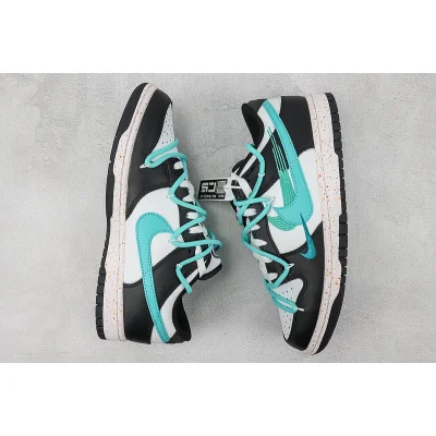 Nike Dunk Low "Multiple Swooshes White/Washed Teal" фото № 6