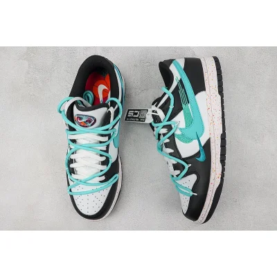 Nike Dunk Low "Multiple Swooshes White/Washed Teal" фото № 7