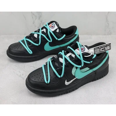 Nike Dunk Low "Multi-Swoosh/Black/Tiffany Blue" фото № 5 Nike Dunk Low "Multi-Swoosh/Black/Tiffany Blue" фото № 5