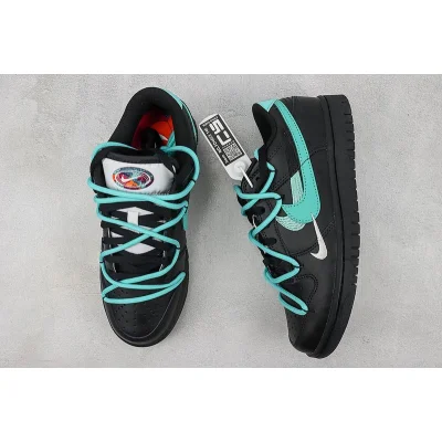 Nike Dunk Low "Multi-Swoosh/Black/Tiffany Blue" фото № 7 Nike Dunk Low "Multi-Swoosh/Black/Tiffany Blue" фото № 7