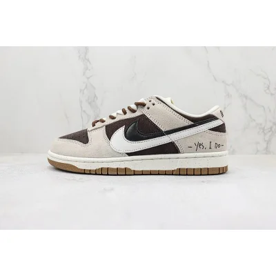 Nike Dunk Low 85 Double Swoosh "Grey/Brown" фото № 2