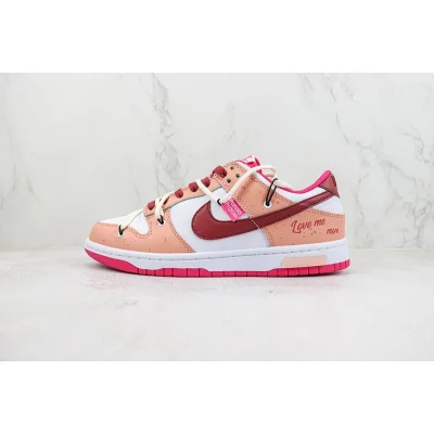 Nike Dunk Low "Love Me More/Pink/Lace Up" фото № 2