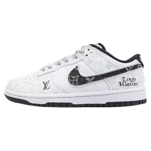 Louis Vuitton x Nike SB Dunk Low "Off White/Black/Grey"
